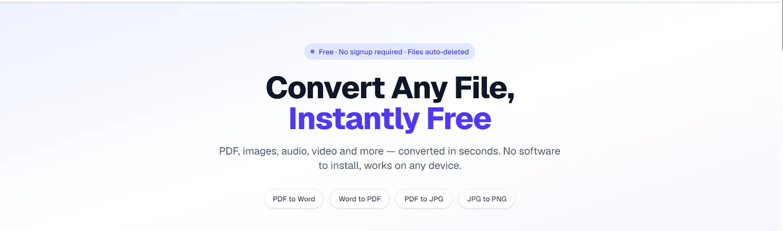 ZapConvert  Convert Any File Free Online screenshot 1