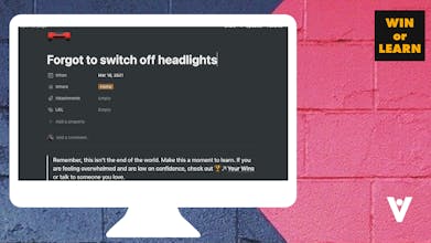Win or Learn • A Notion template gallery image
