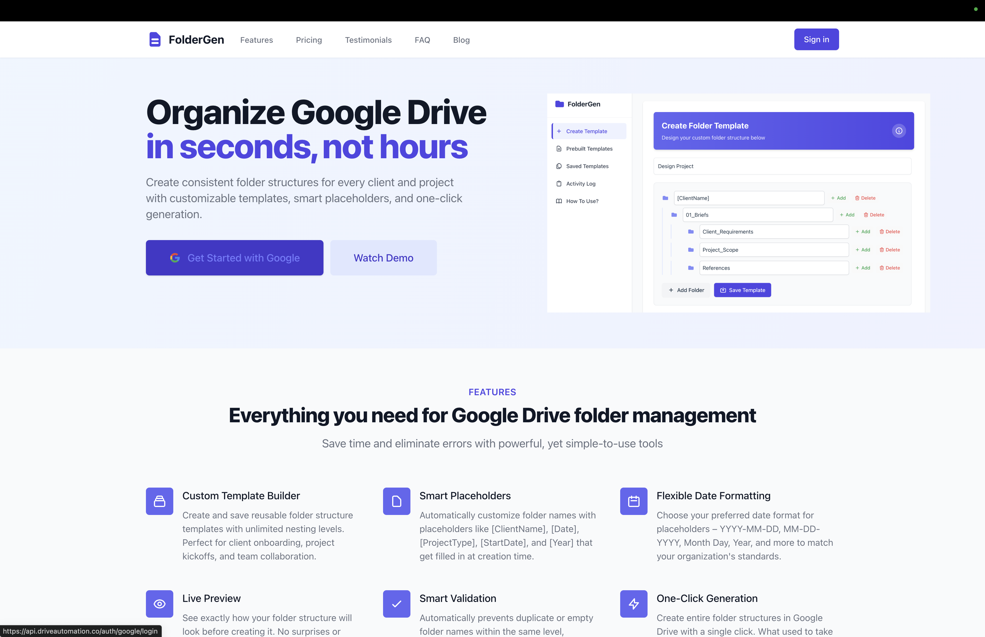 Foldergen - Creëer Google Drive-mappen automatisch op één klik media 2