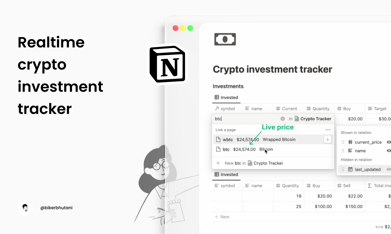 وسائط تتبع الاستثمار في الوقت الحقيقي للتشفير - قالب فكرة ديناميكية مع تسعير التشفير في الوقت الحقيقي 2