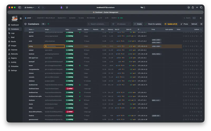 Dockhand screenshot 6