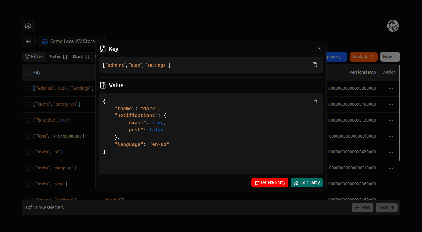 Deno KV GUI Client gallery image