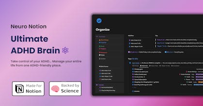 Ultimate ADHD Brain Notion Template gallery image