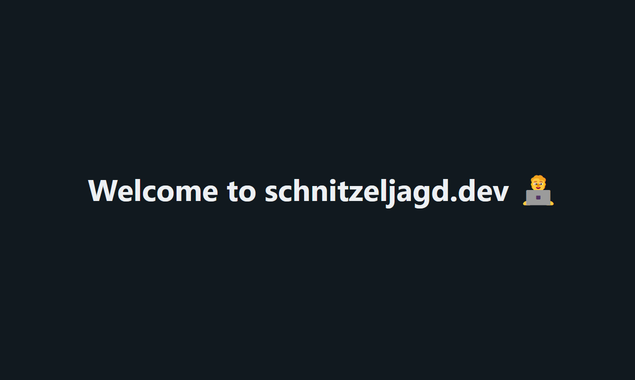 Schnitzeljagd.dev media 1