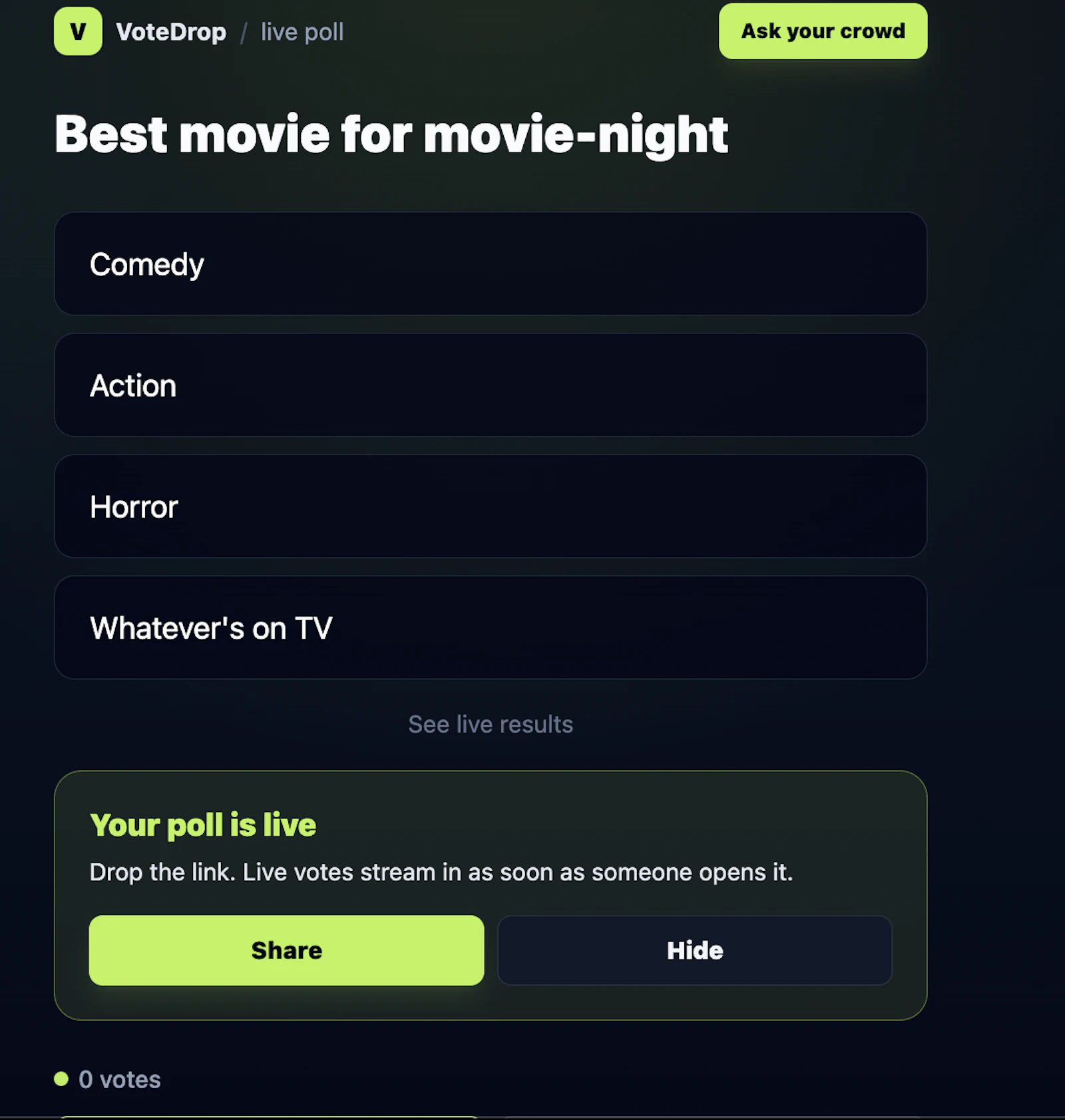 VoteDrop screenshot 4