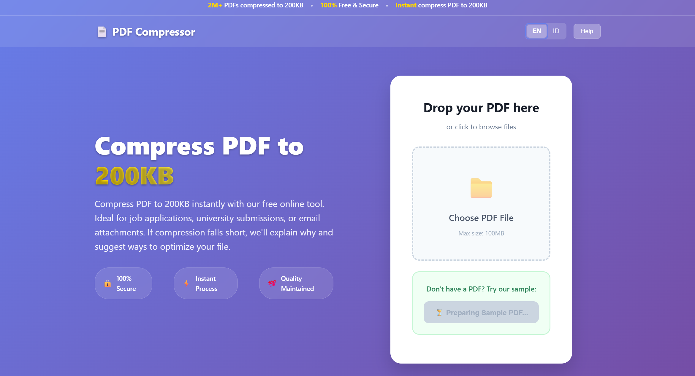 Free PDF Compressor logo