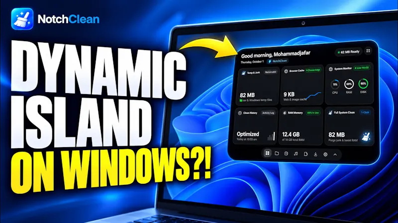 NotchClean screenshot 1 (video preview)