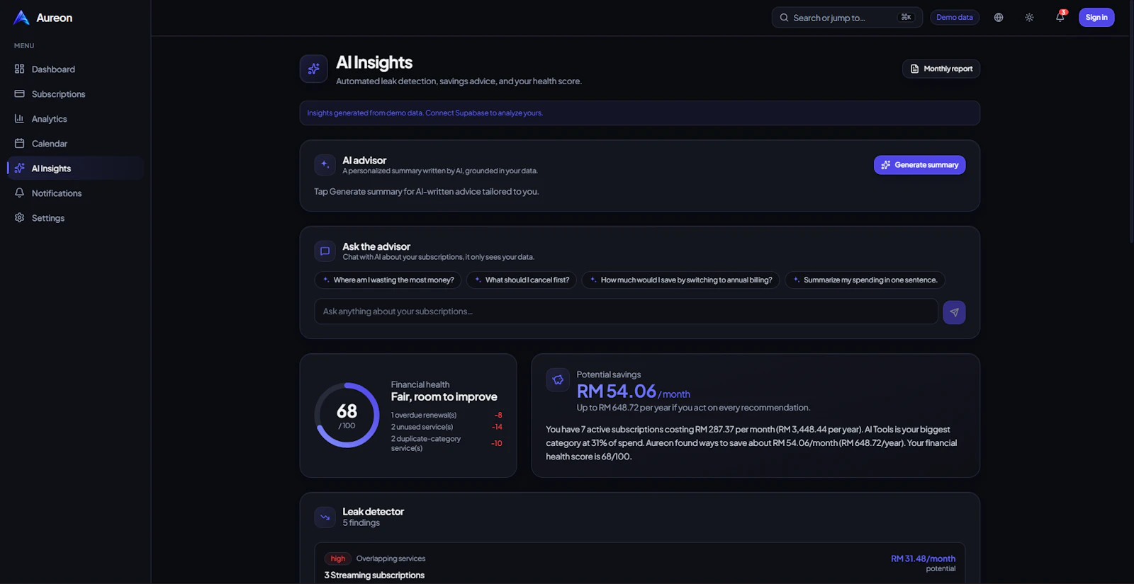 Aureon Beta screenshot 6