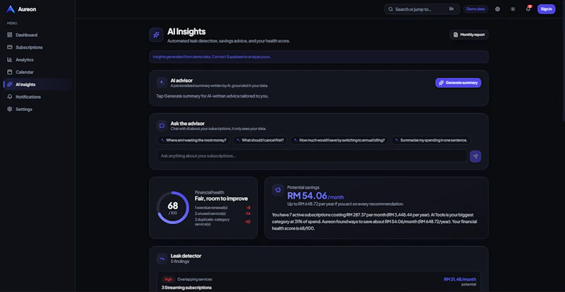 Aureon Beta screenshot 6
