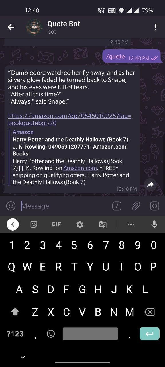 Telegram movies bot Image