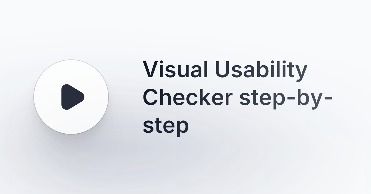 Visual Usability Checker gallery image
