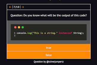 JavaScript Quiz gallery image
