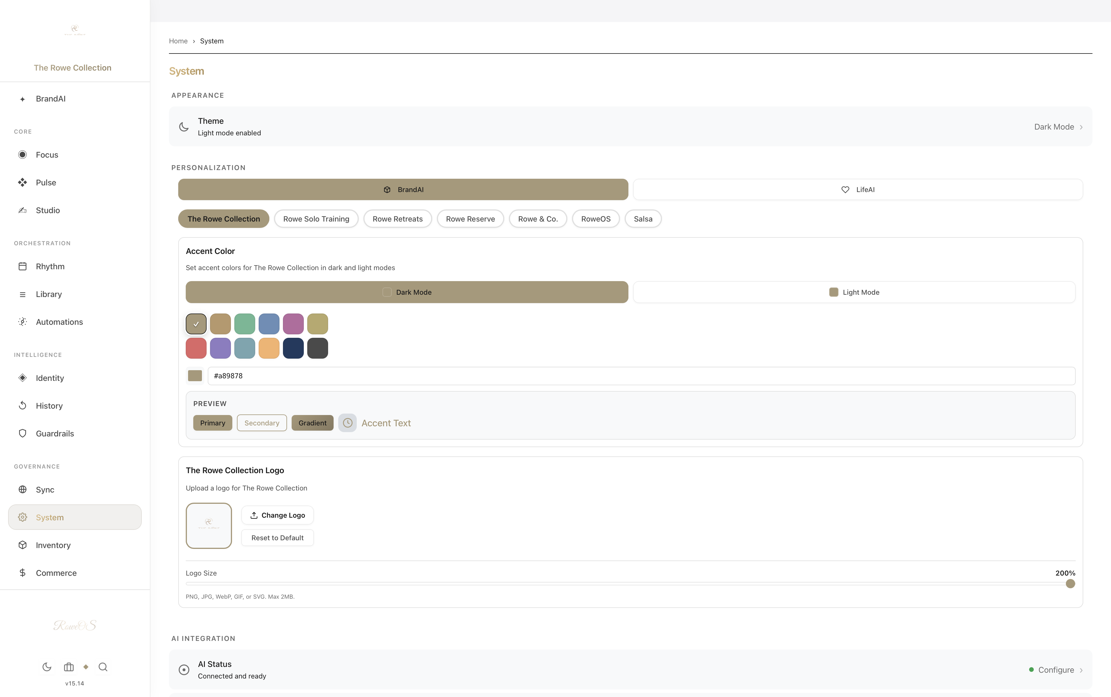 RoweOS gallery image