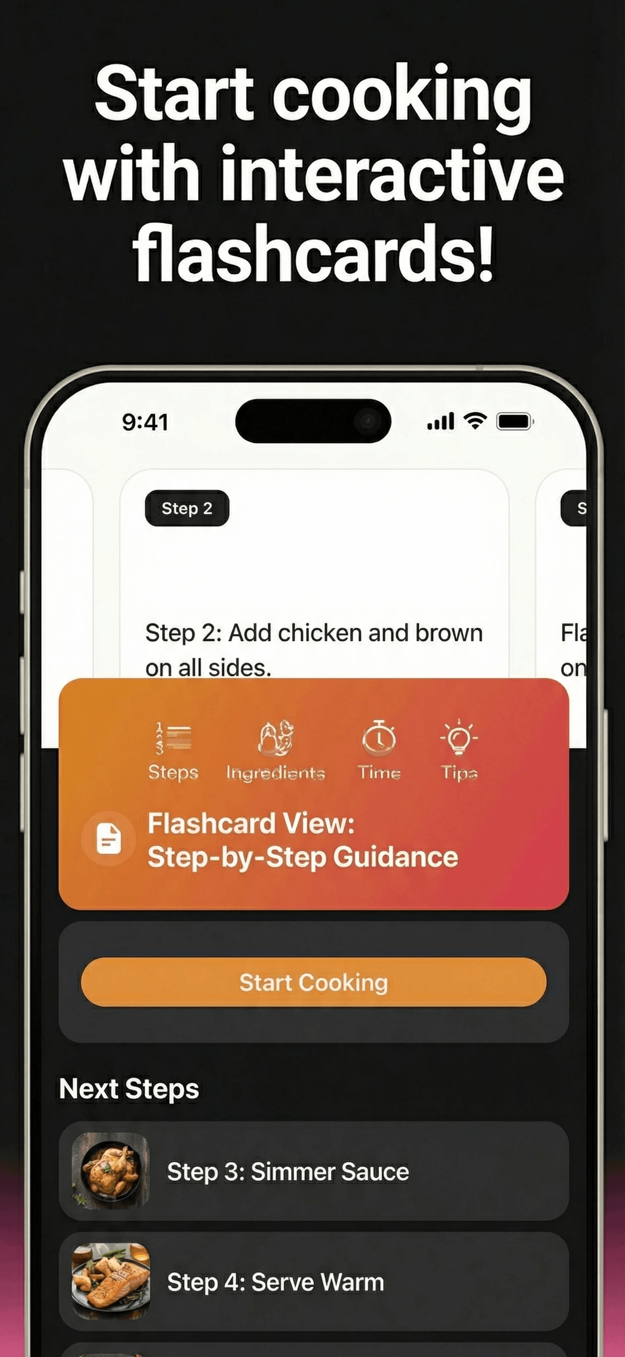 InstaRecipe: Generate Recipes - Screenshot 4 showing product features and functionality