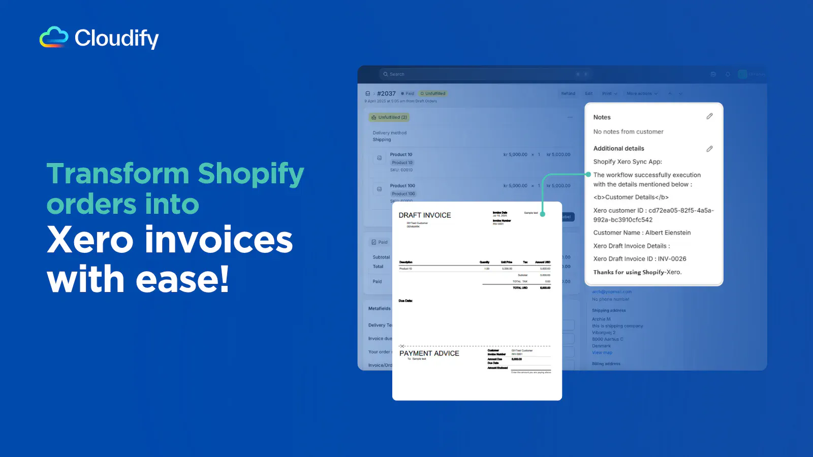 Shopify Xero 项目横幅