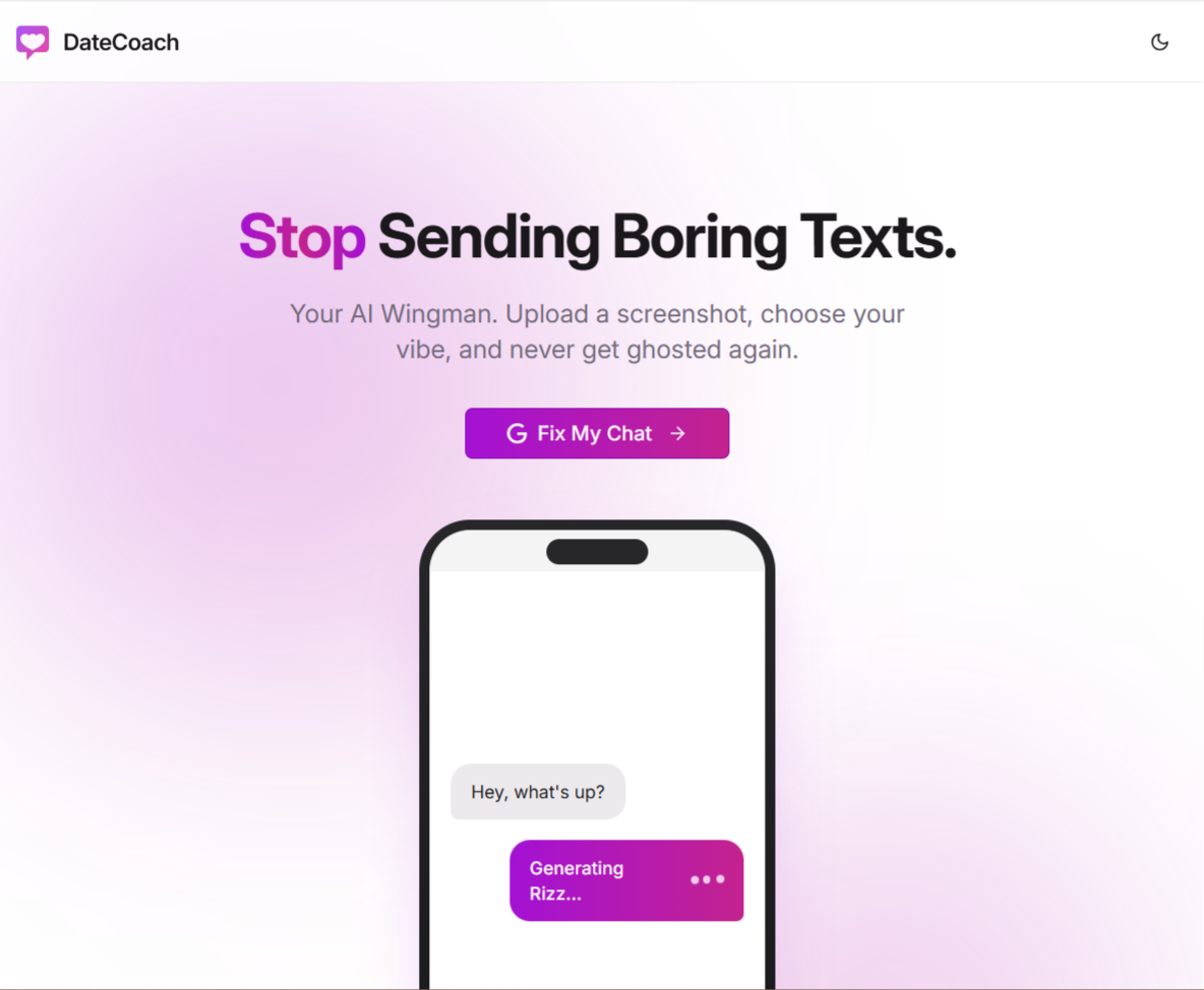 DateCoach - Screenshot 2 showing product features and functionality