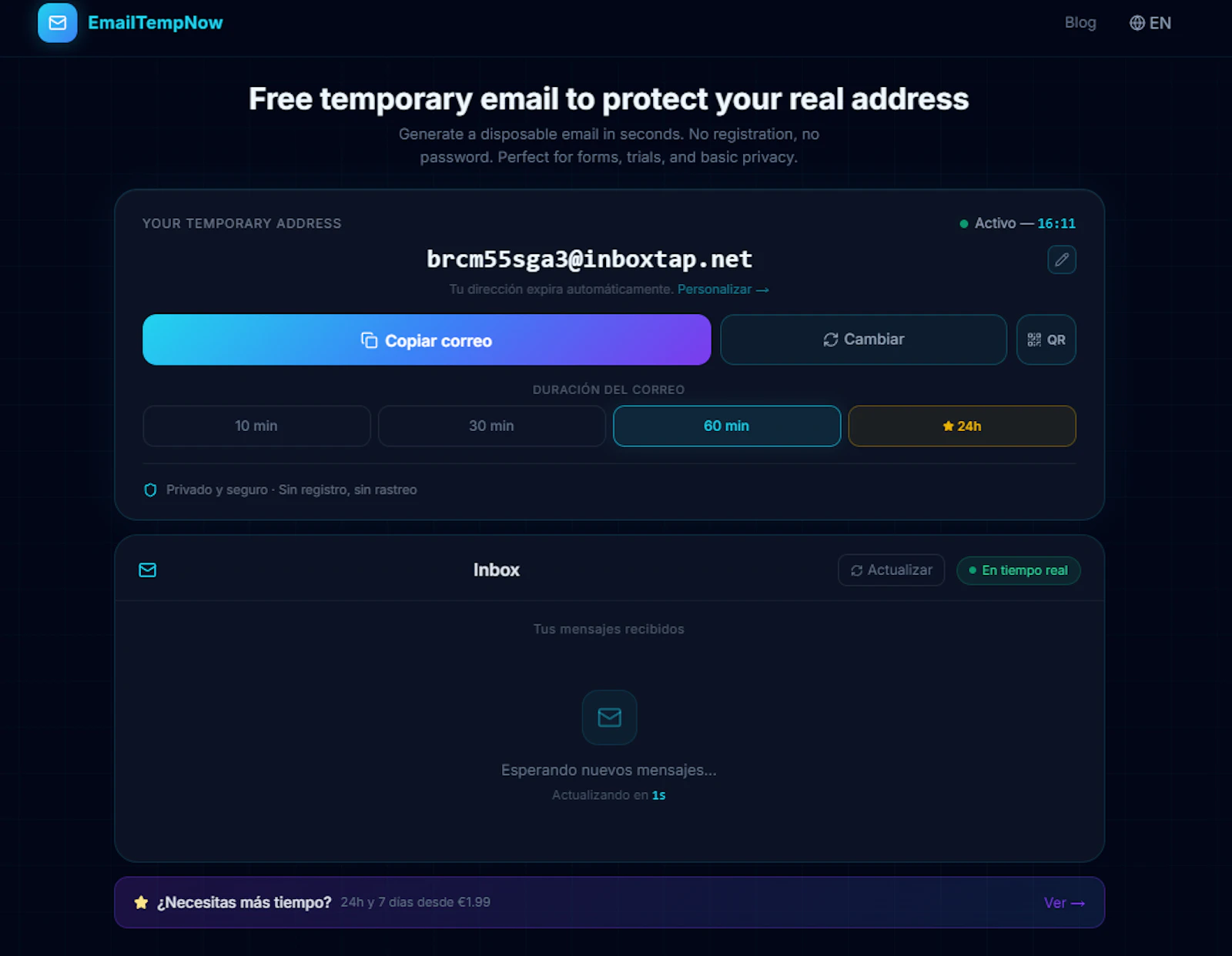 EmailTempNow screenshot 2