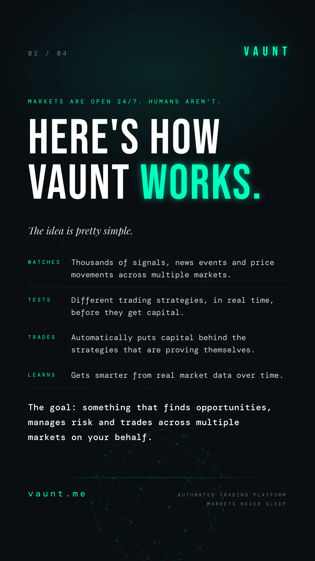 Vaunt: Automated Trading Platform gallery image