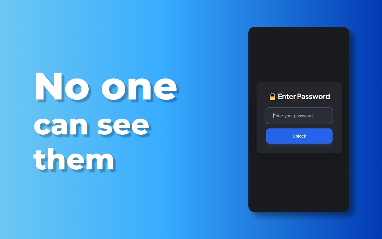 Private bookmark locker [BETA] gallery image