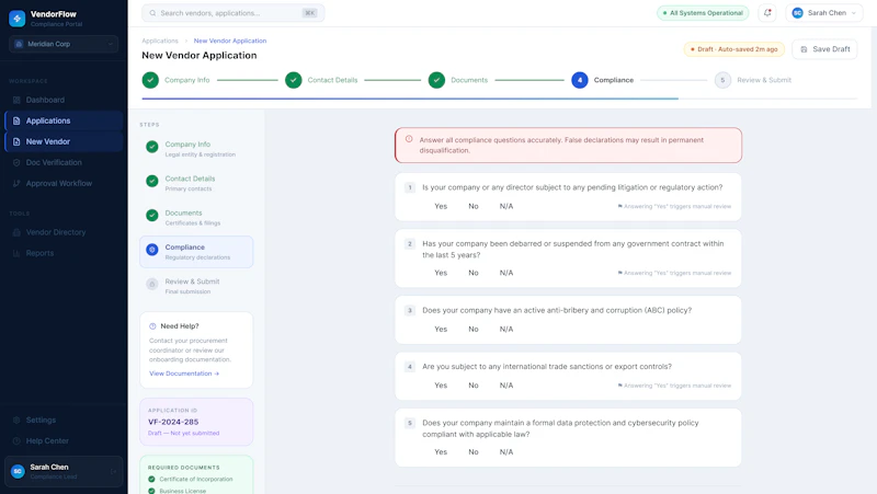VendorFlow screenshot 8