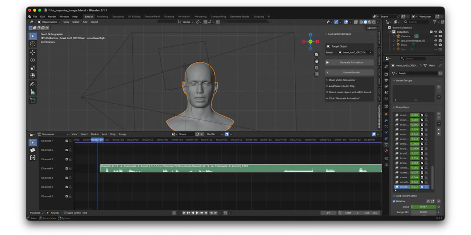 Audio Lip Sync Pro for Blender screenshot 4