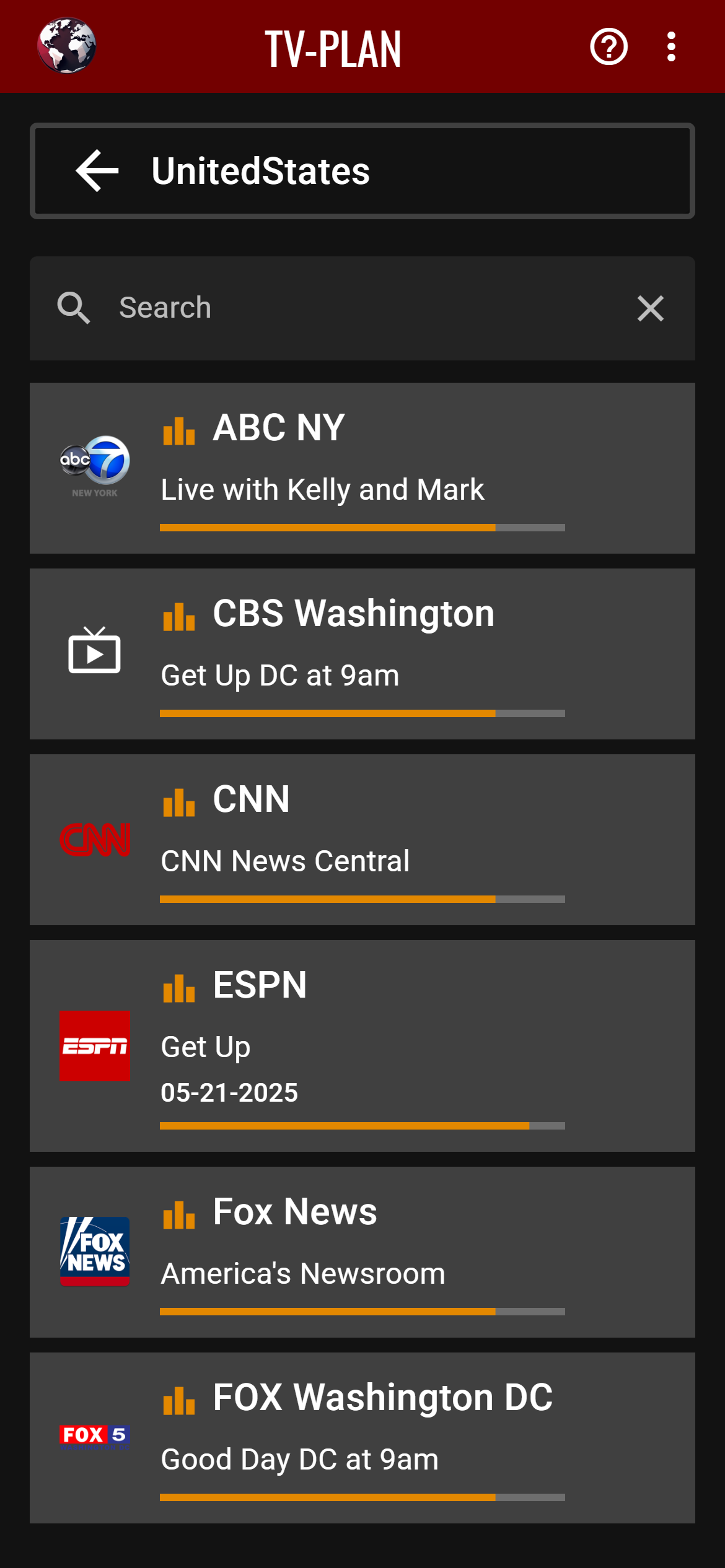 TV-Plan - worldwide tv program guide with api and user based lists media 2