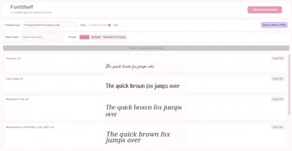 FontShelf gallery image