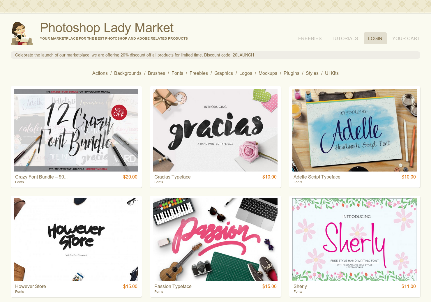 Photoshop Lady Market