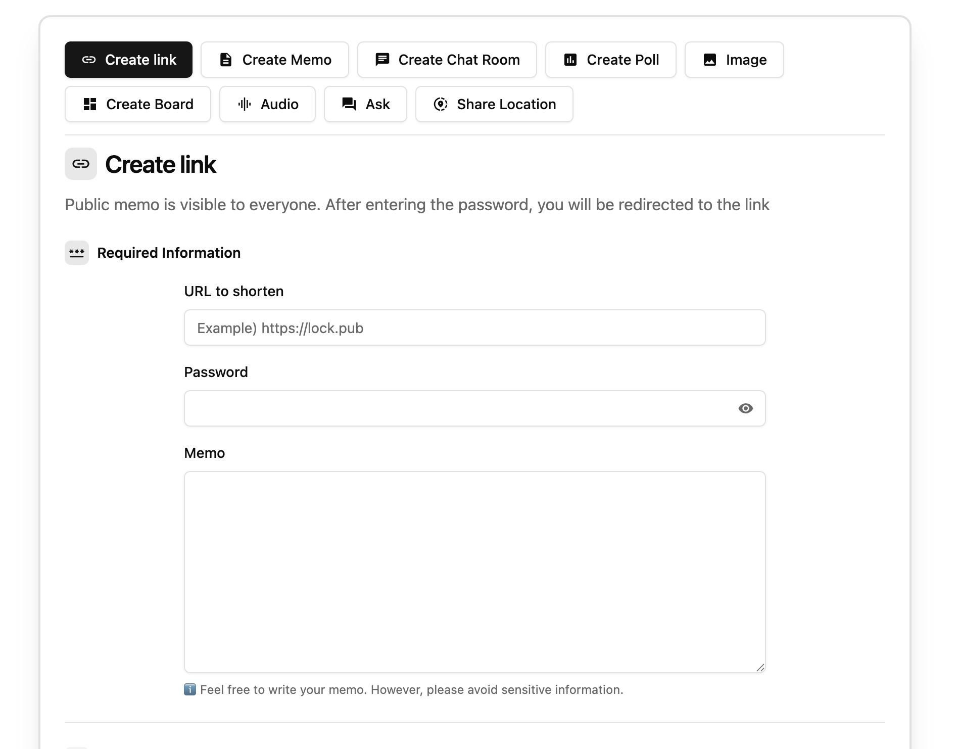 LOCK.PUB - Screenshot 3 showing product features and functionality