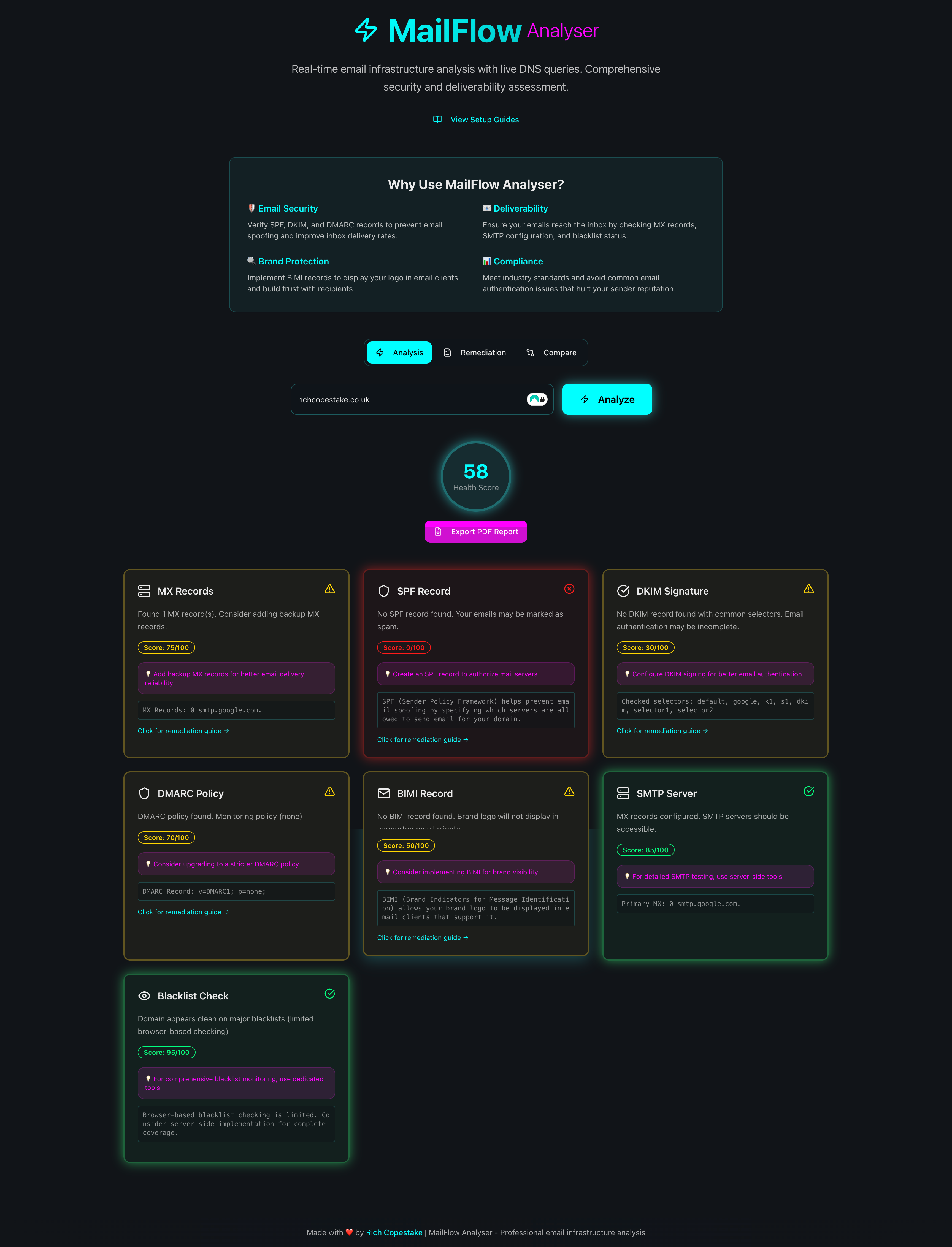 Mailflow Analizörü - E -posta Altyapısı Sağlık Kontrolü medya 1