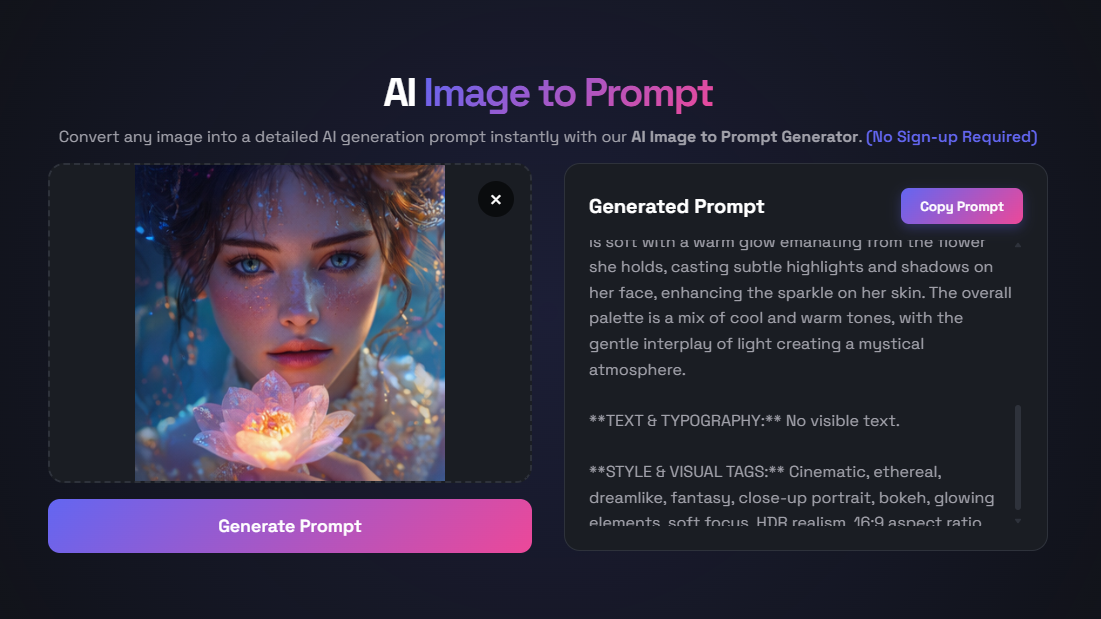 AI Image to Prompt Generator gallery image