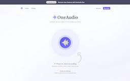 OneAudio AI media 1