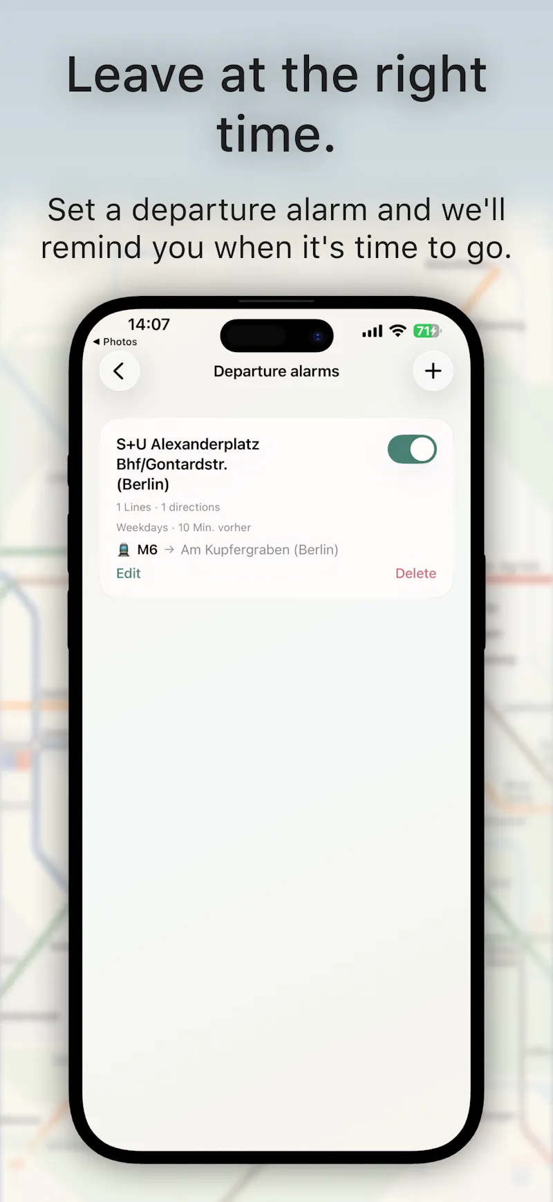 HalteWecker (Transit Alarm) screenshot 8