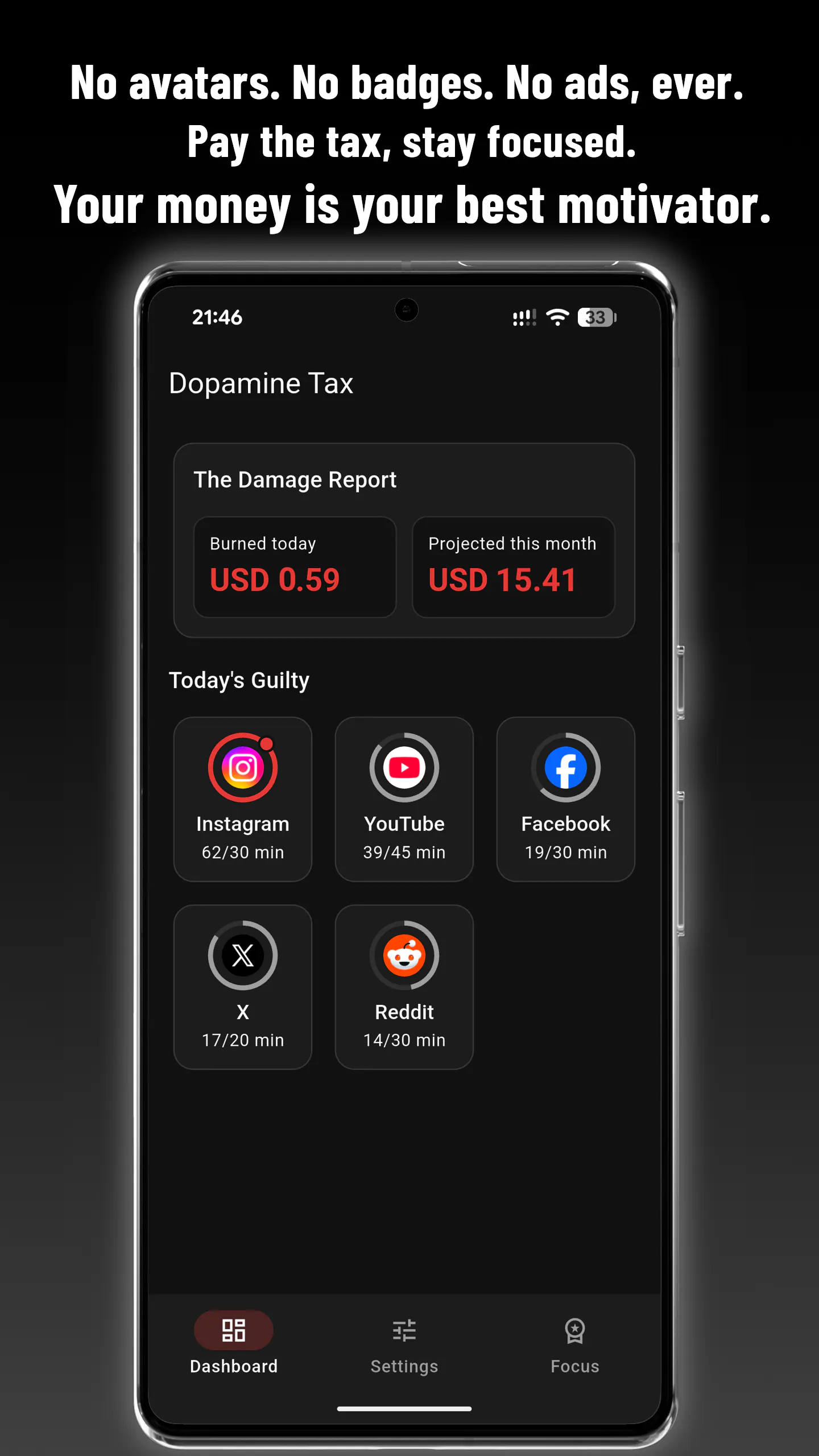 Dopamine Tax: Screen Time & App Blocker gallery image