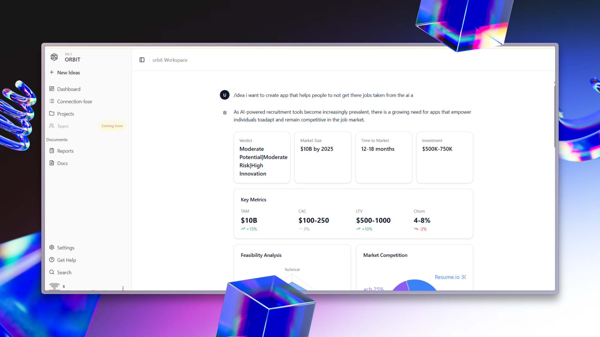 OrbitAiSpace - Screenshot 4 showing product features and functionality