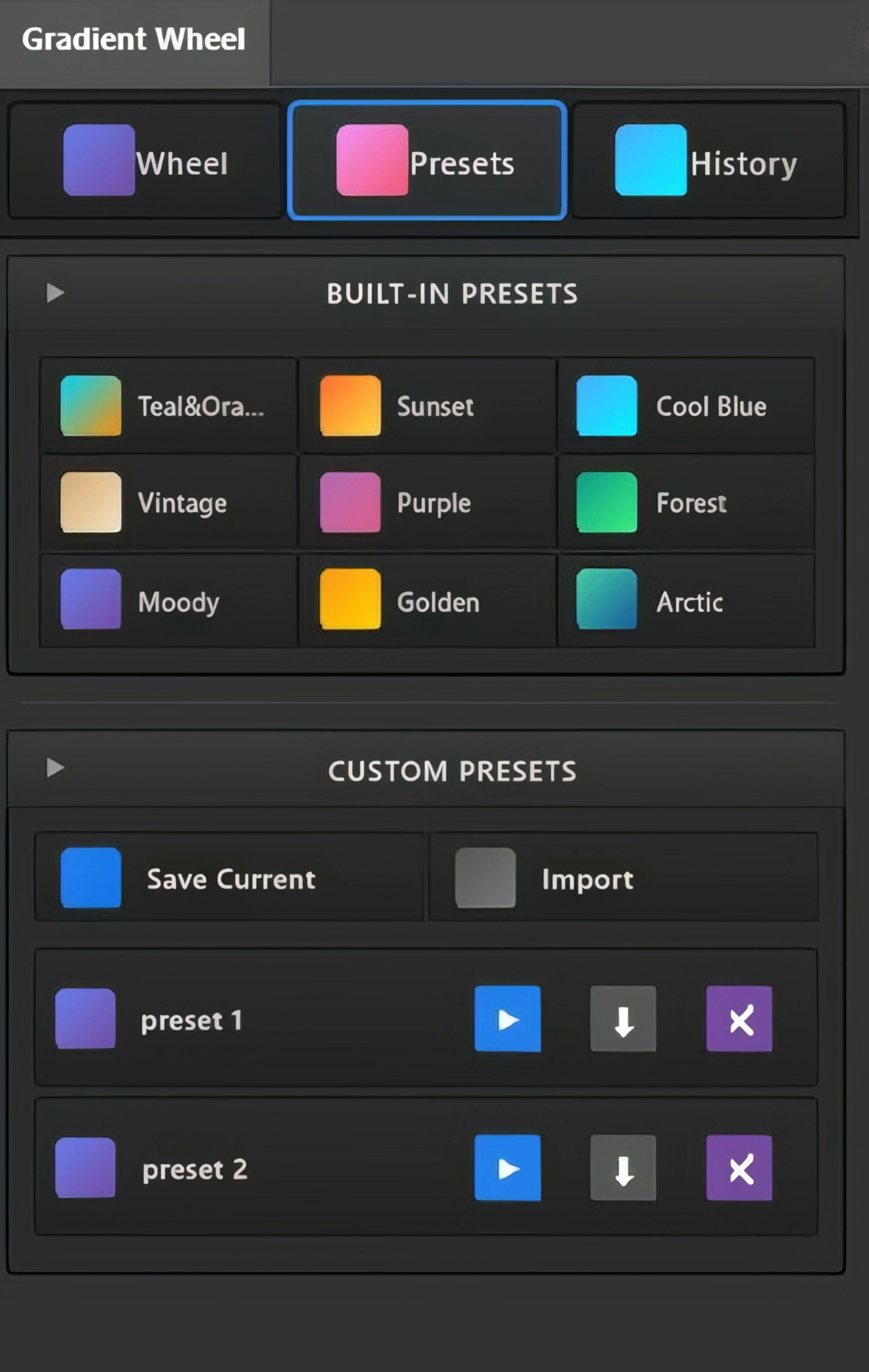Gradient Wheel - Screenshot 4 showing product features and functionality