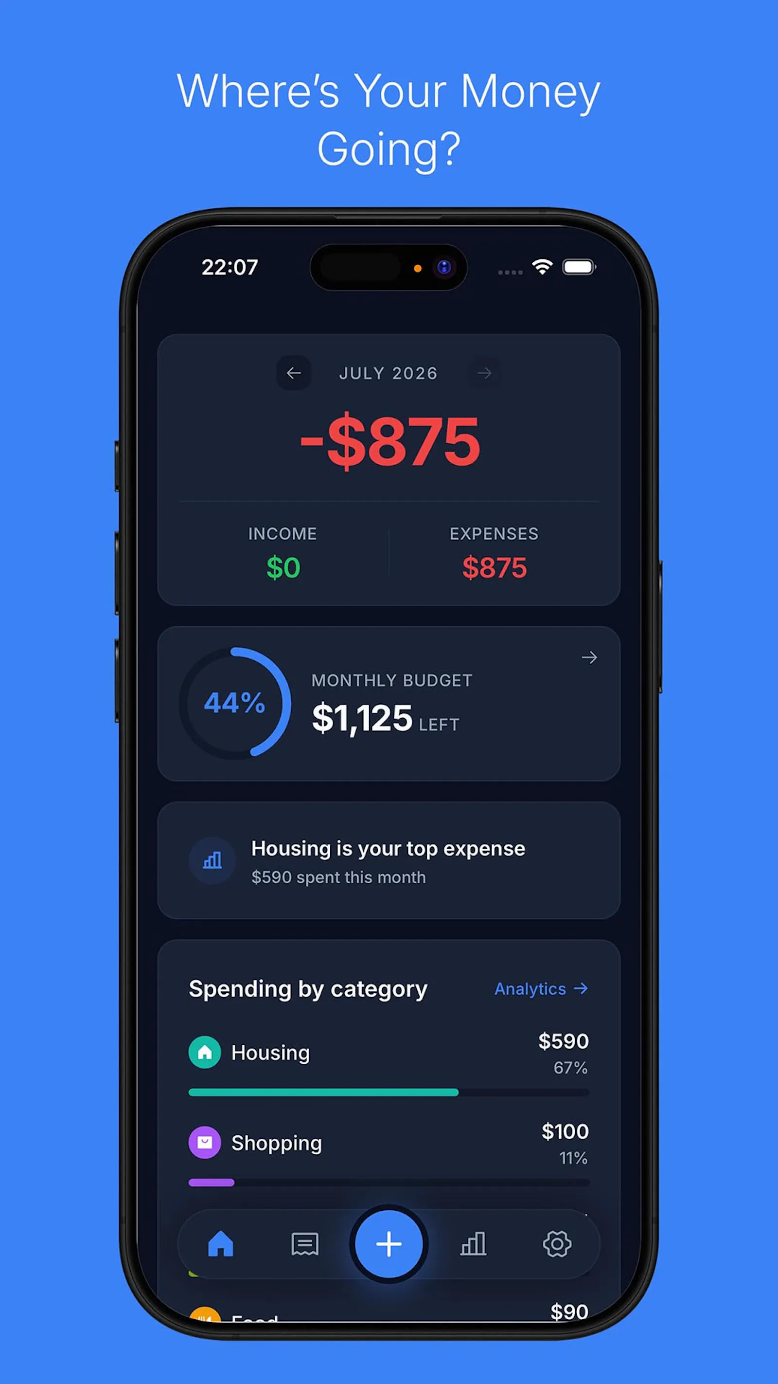 Fincend: Expense Tracker screenshot 1