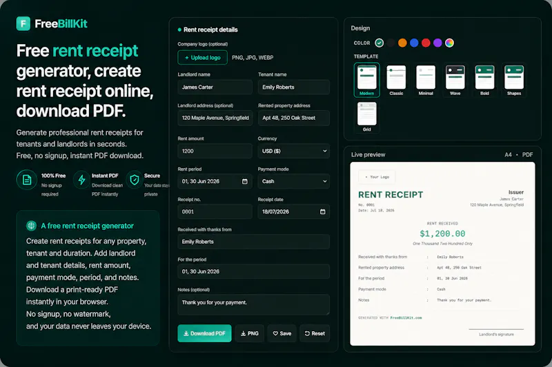 FreeBillKit screenshot 6
