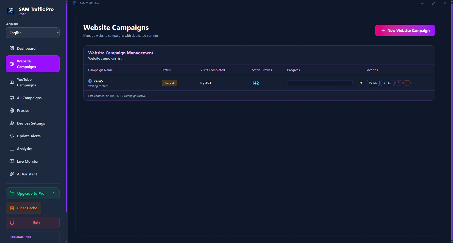 SAM Traffic Pro screenshot 1