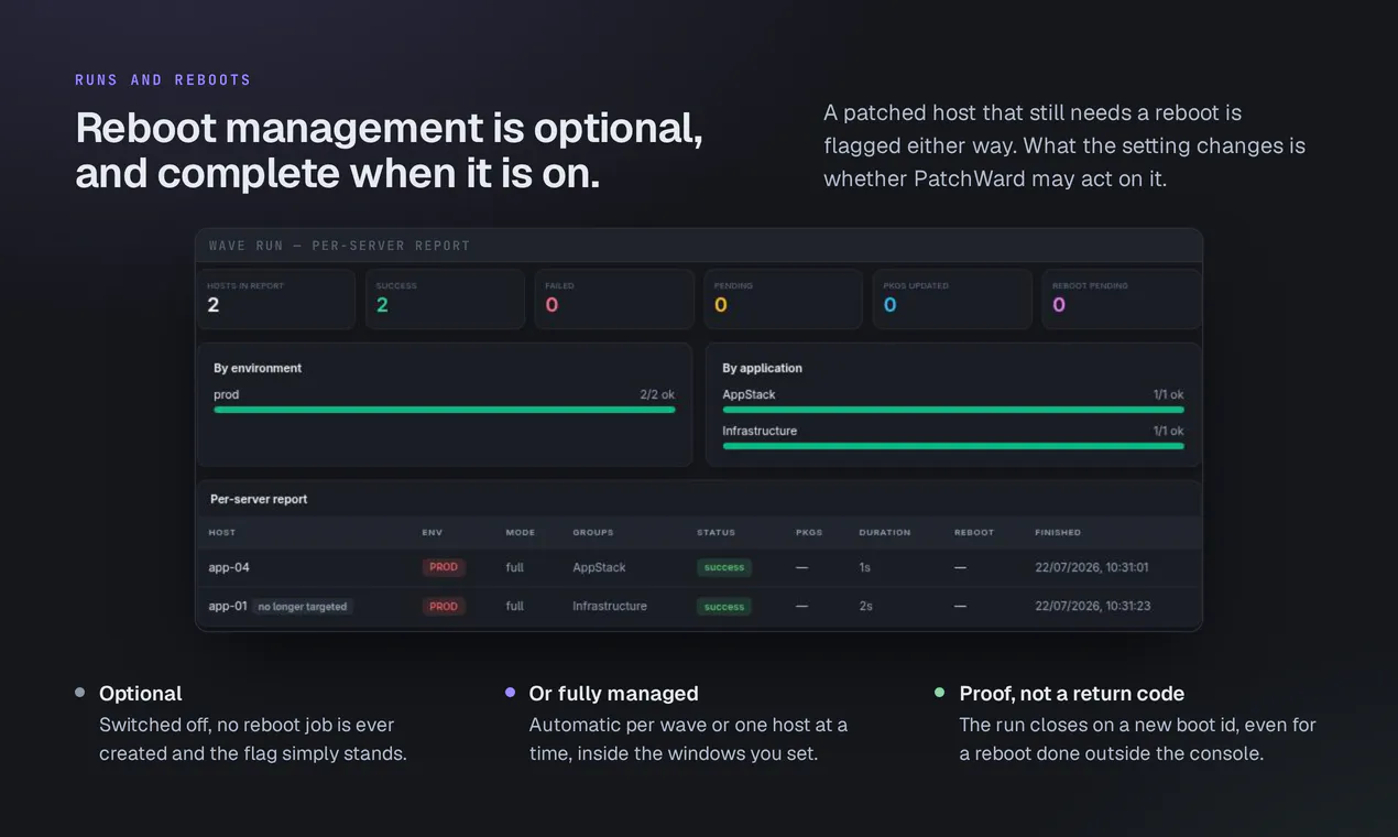 PatchWard — Linux Patching & Inventory gallery image