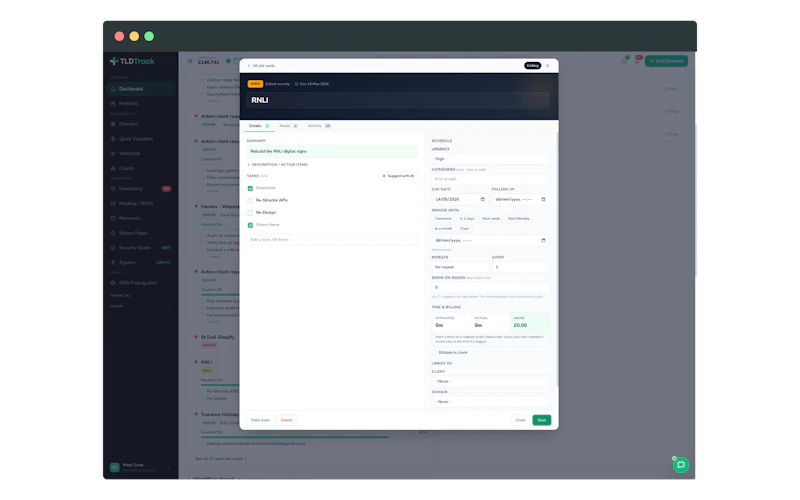 TLDTrack screenshot 4