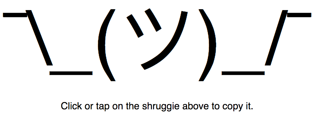 Copy the Shrug Emoji gallery image