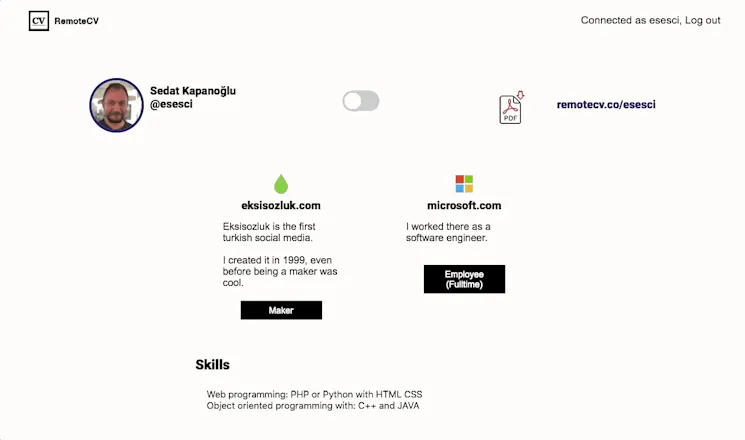 RemoteCV gallery image