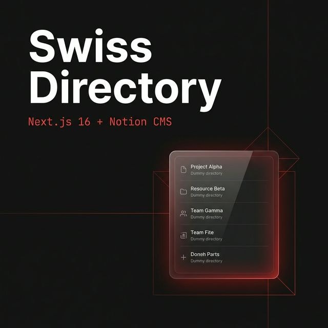 Swiss Directory - Product Hunt launch logo and brand identity