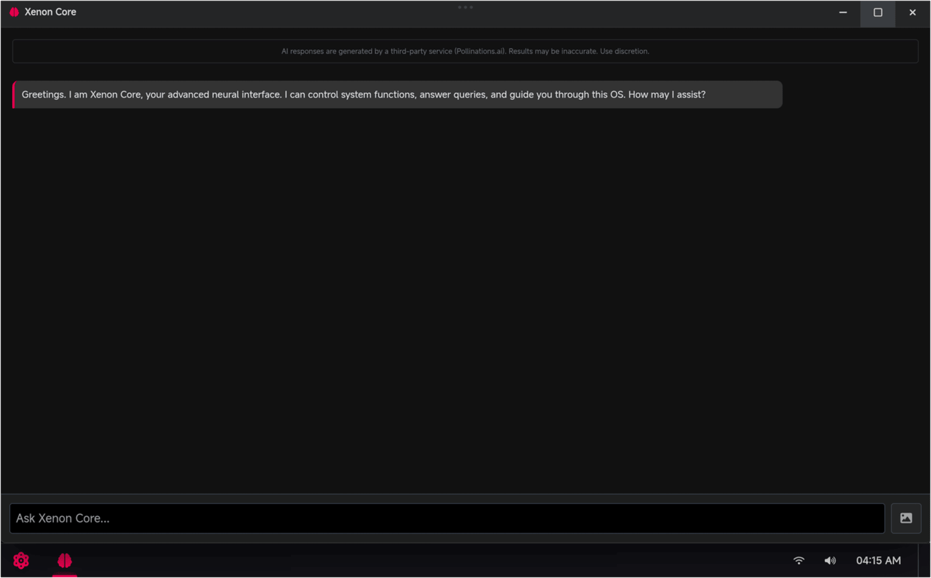 XenonOS - Screenshot 4 showing product features and functionality