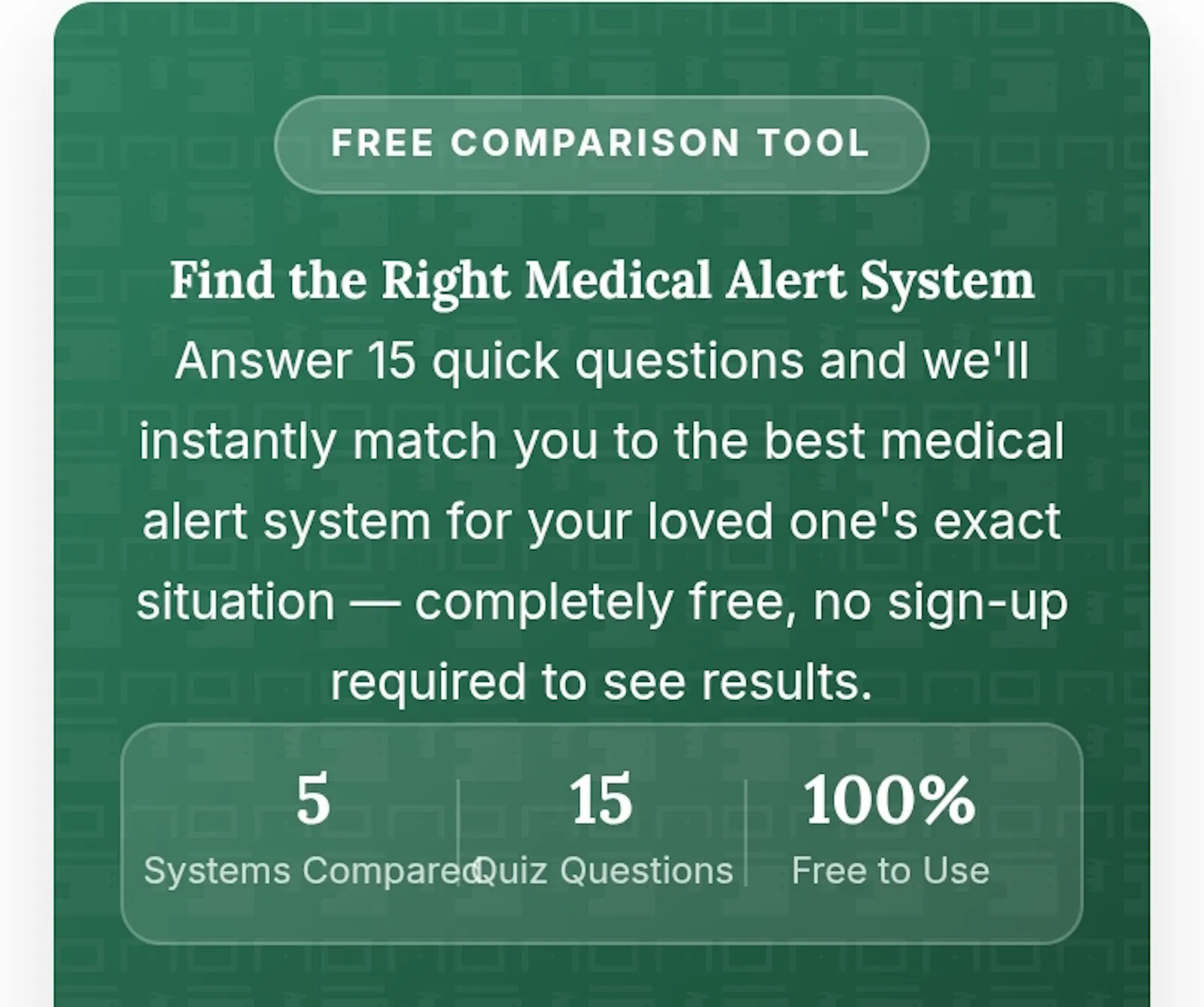 Medical Alert System Comparison Tool screenshot 3