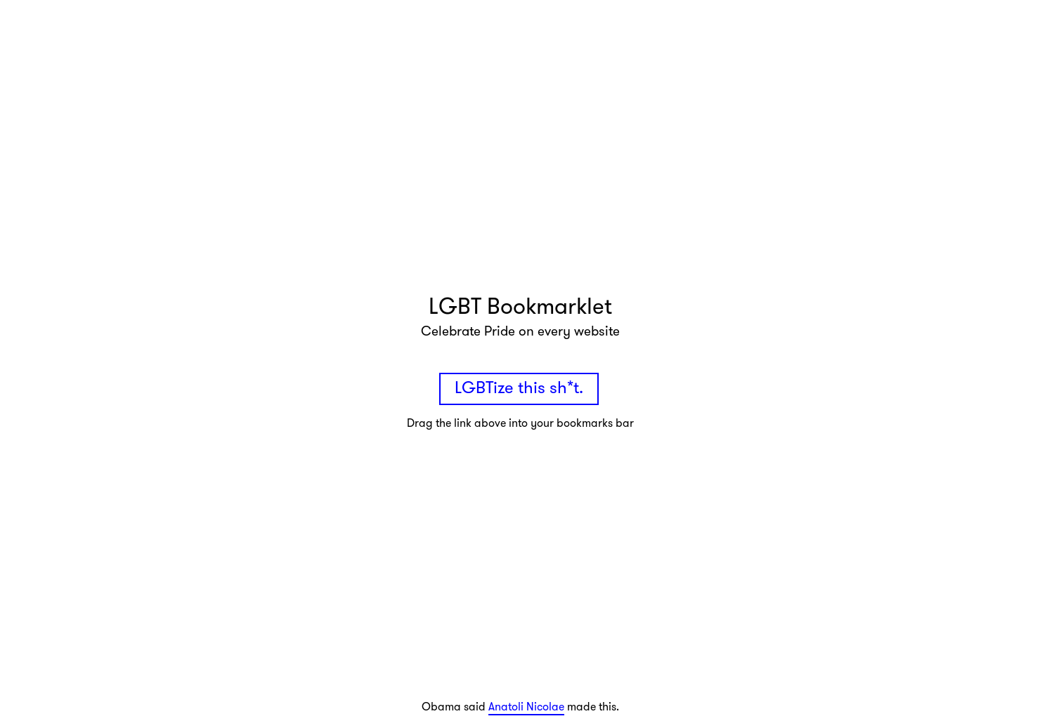 LGBT Bookmarklet