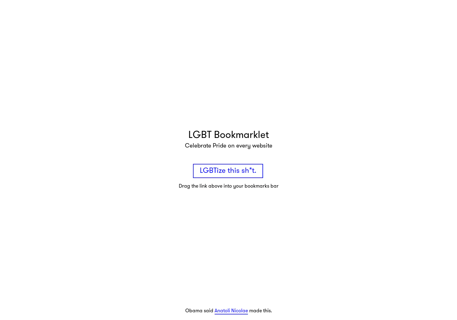 LGBT Bookmarklet