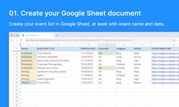 Sheet2Cal gallery image