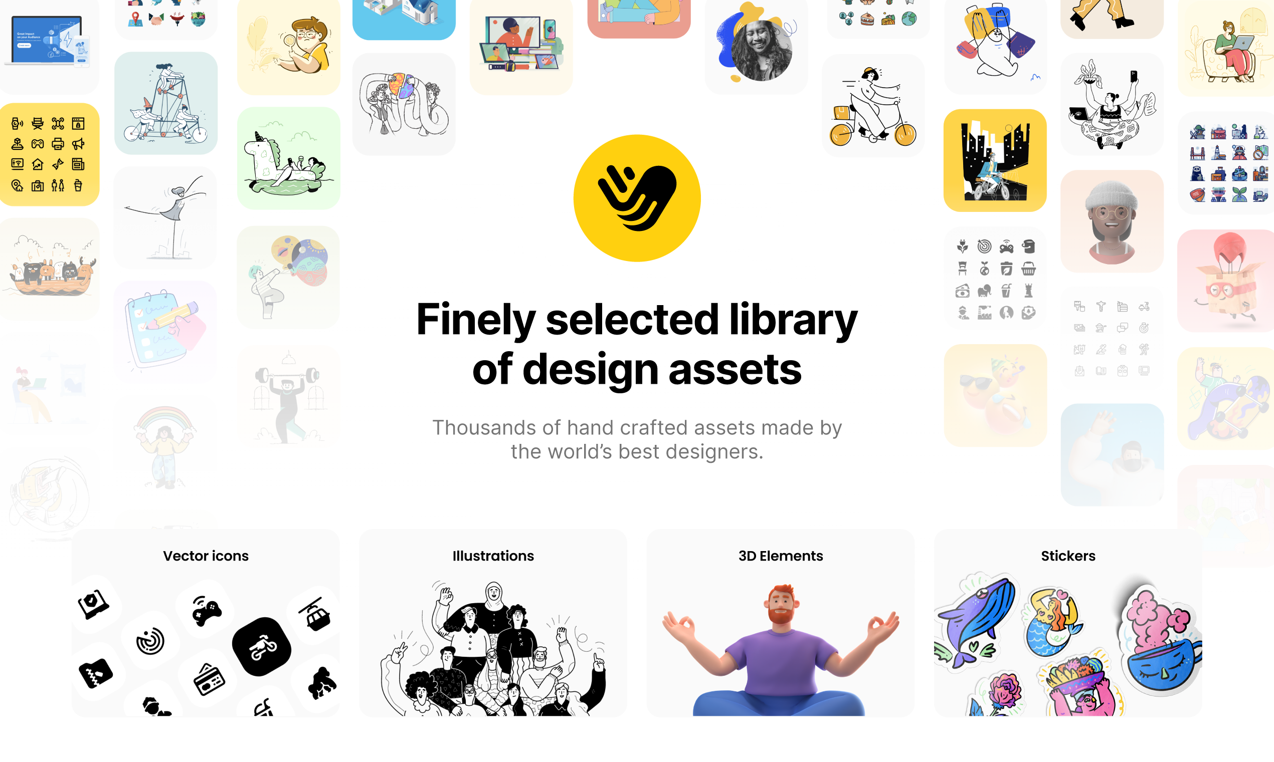 startuptile Vectopus-Marketplace for icons illustrations 3D and Stickers